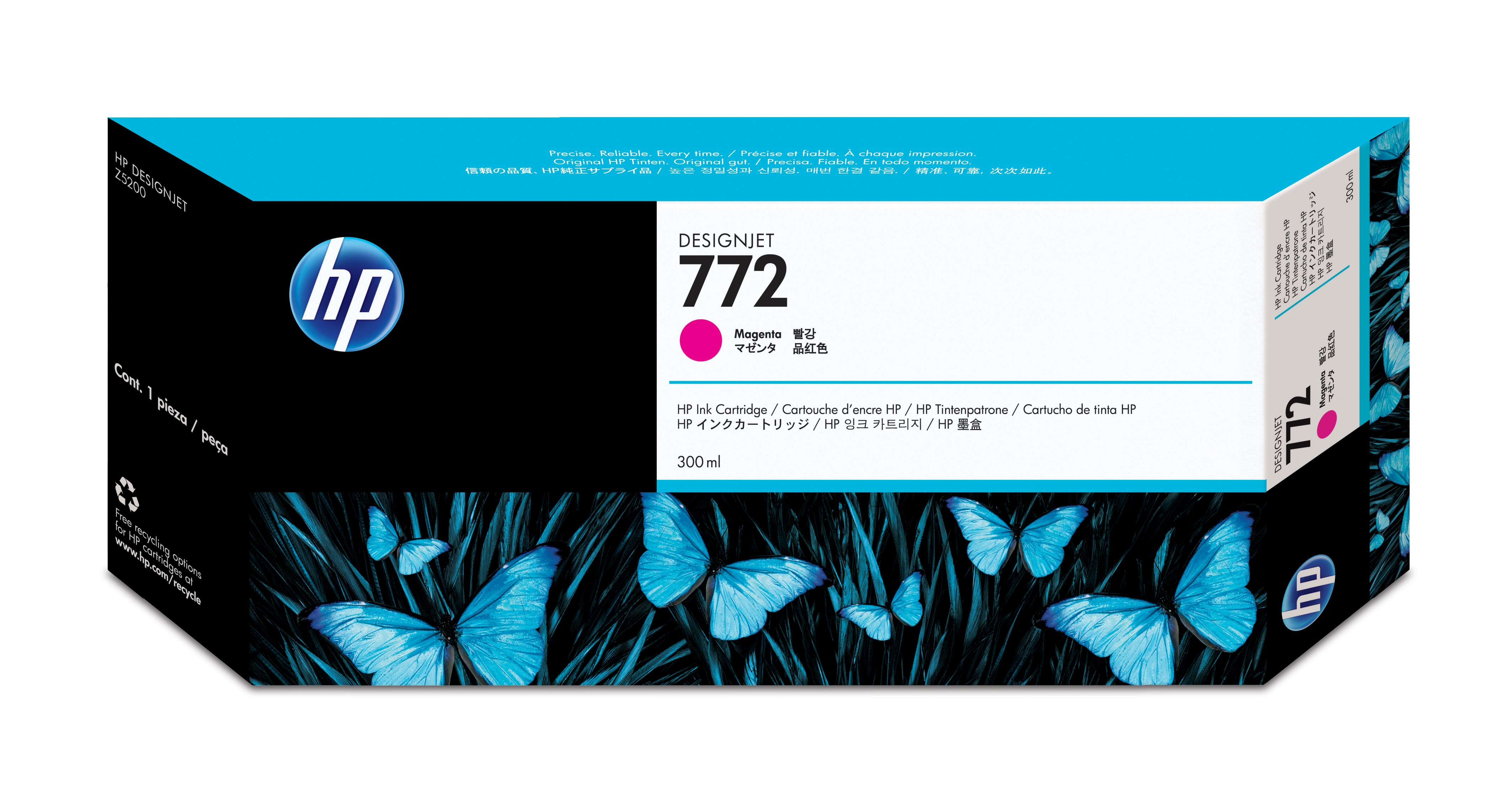 HP 772 original Ink cartridge CN629A magenta standard capacity 300ml 1pack