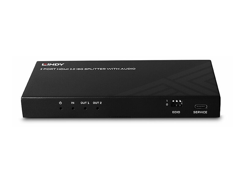 LINDY 2 Port HDMI 8K60 Splitter mit Audio
