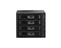 JOUJYE JJN46TM unterstuetzt SATA3SAS3 mit bis zu 12Gbps und kann bis zu 4 x 6,4cm8,9cm 2,5 Zoll3,5 Zoll HDDSSD beherbergen
