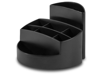 HAN Schreibtisch-Organizer RONDO KARMA oeko-schwarz 100% Recyclingmaterial 9 Faecher 14,0 x 14,0 x 10,9 cm HAN Schreibtisch-Organizer RONDO KARMA oeko-schwarz 100% Recyclingmaterial 9 Faecher 14,0 x 14,0 x 10,9 cm