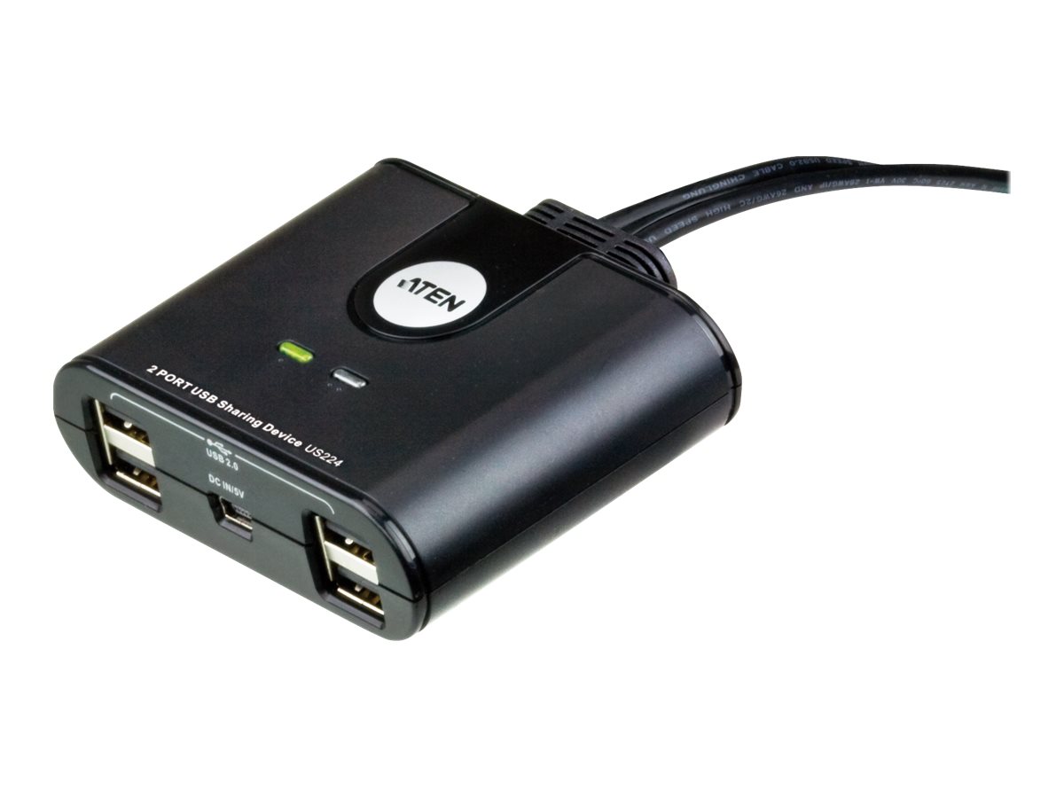 ATEN US224 USB 20PeripheriegeräteSwitch mit 2 Ports