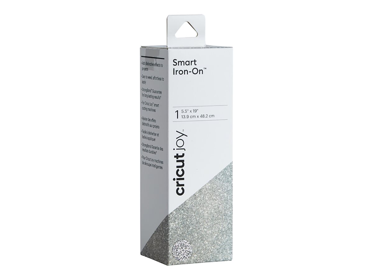 cricut™ Joy Smart Iron-On Aufbügelfolie silber Effekt-Folie 13,9 x 48,2 cm, 1 St. cricut™ Joy Smart Iron-On Aufbügelfolie silber Effekt-Folie 13,9 x 48,2 cm, 1 St.