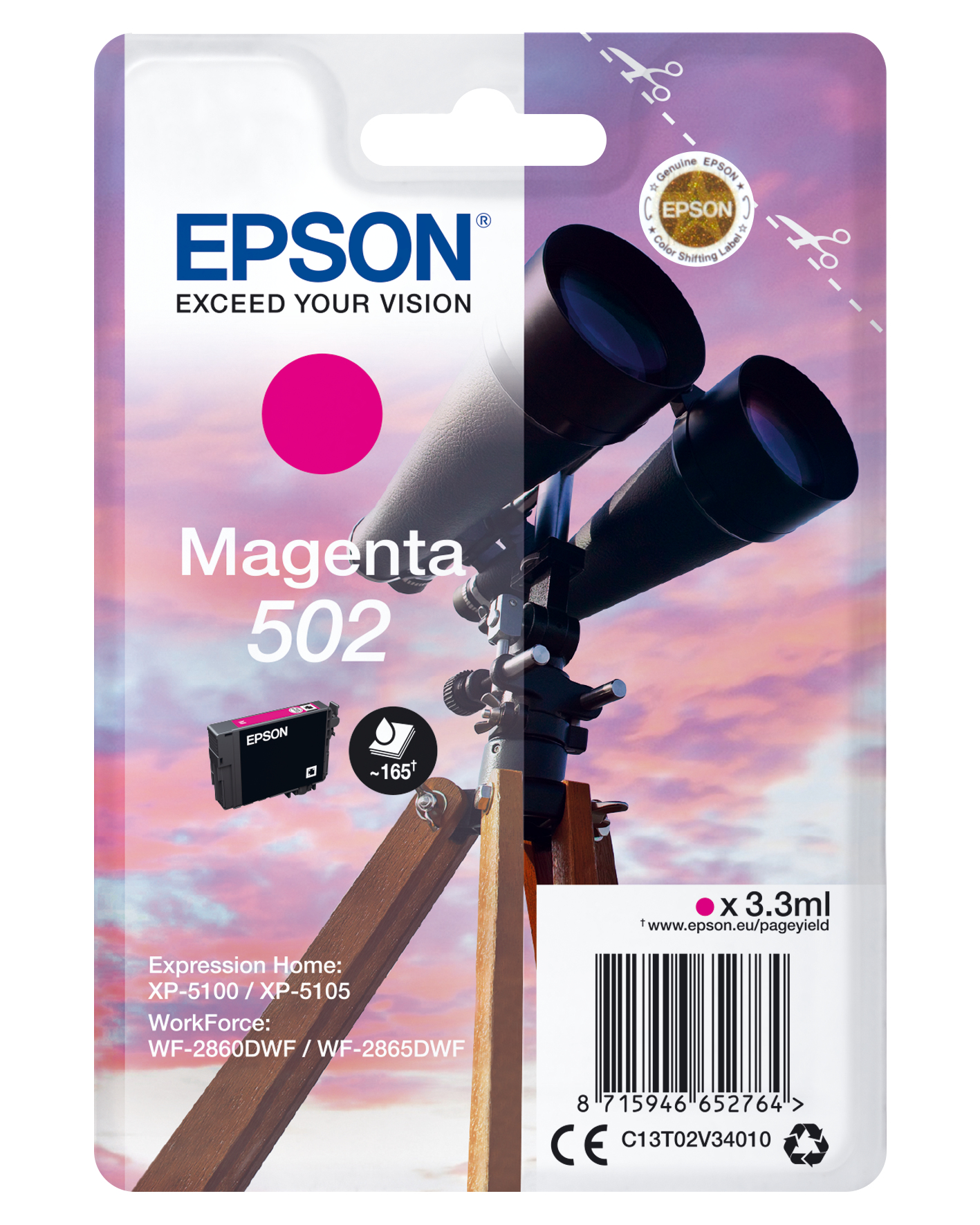 C13T02V34010 EPSON XP Tinte magenta ST