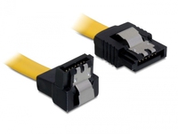 Delock Kabel SATA 6 Gb/s Stecker gerade > SATA Stecker unten gewinkelt 30 cm gel