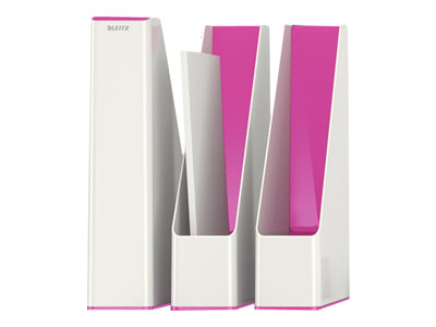 LEITZ Stehsammler WOW Duo Colour 53621023 perlweiss/pink Kunststoff, DIN A4 LEITZ Stehsammler WOW Duo Colour 53621023 perlweiss/pink Kunststoff, DIN A4