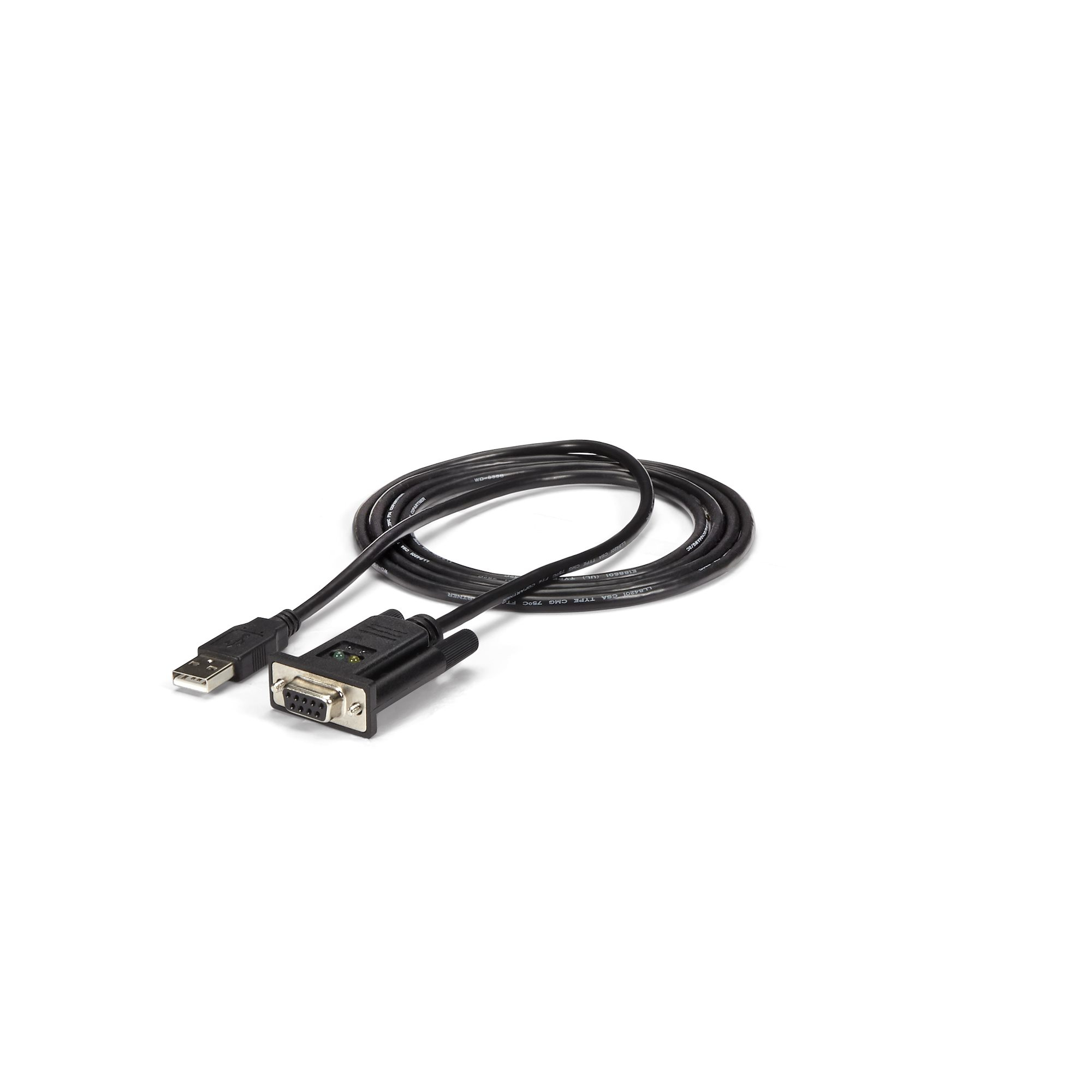 STARTECHCOM 1 Port USB to Null Modem RS232 DB9 Serial DCE Adapter Cable with FTDI