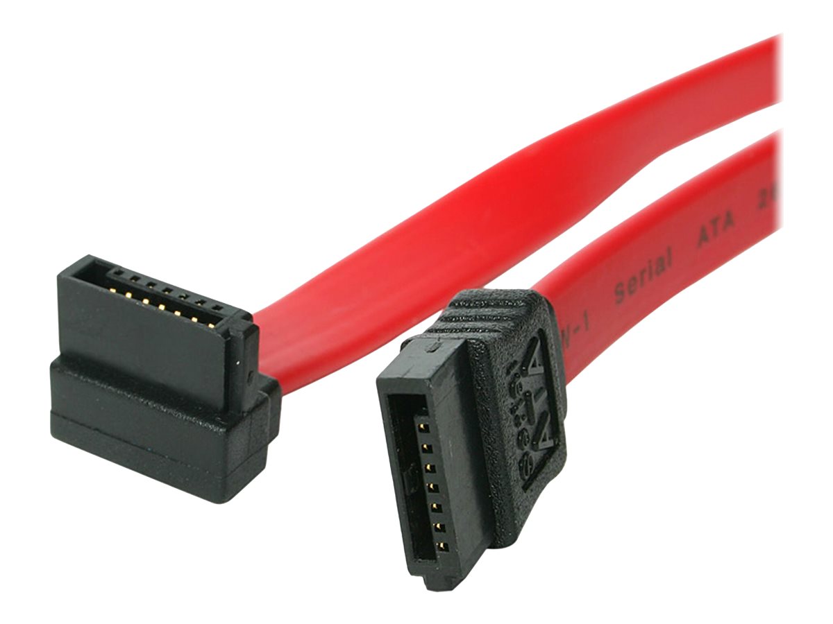 StarTech.com SATA Anschluss Kabel - S-ATA Serial ATA internes Datenkabel - 7 pin Slimline Kabel 45cm - rechts gewinkelt - SATA-Kabel - 45.7 cm