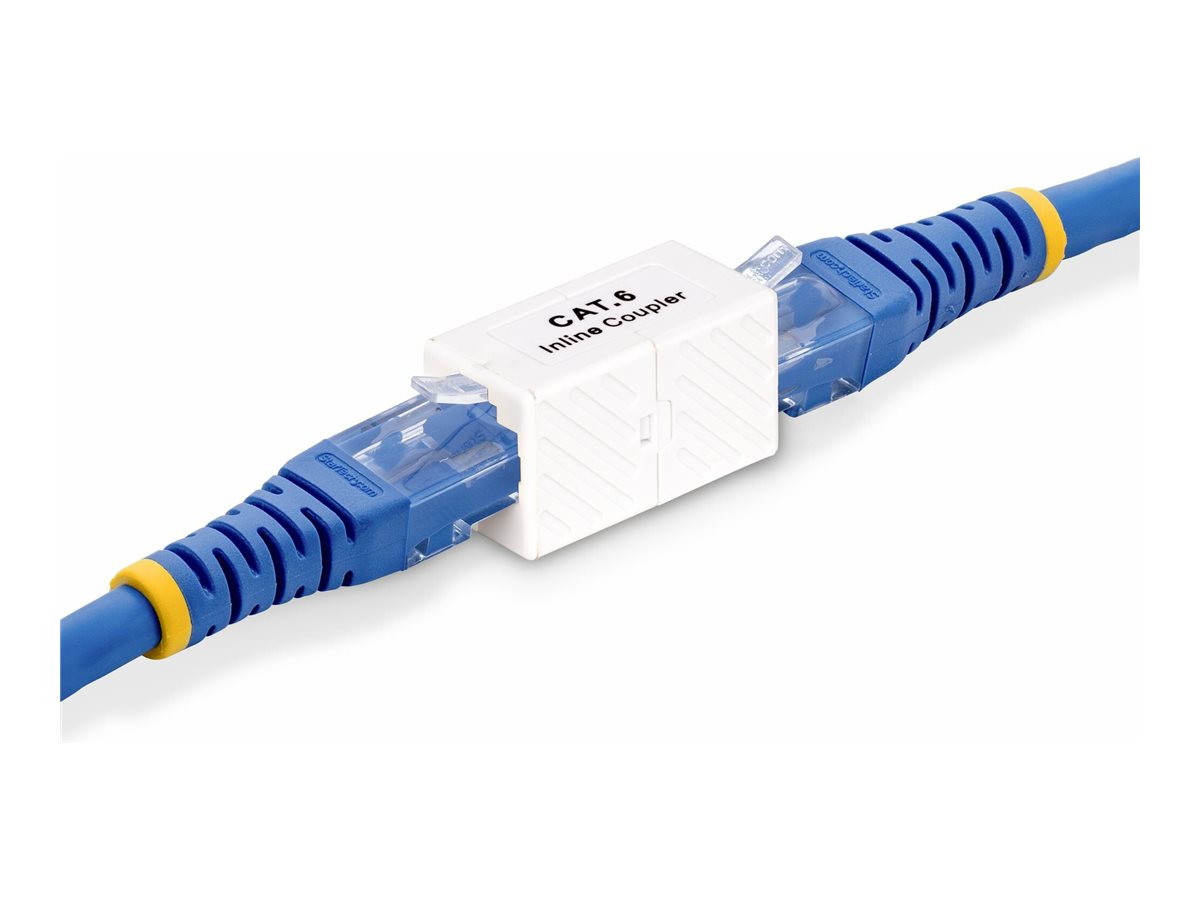 STARTECHCOM RJ45 Kupplung Inline Cat6 Kupplung Lankabel Verlaengerung T568 Stecker FF Netzwerkkabel Verlaengerung