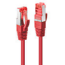 LINDY Cat.6 S/FTP Kabel, rot, 0,5m Patchkabel