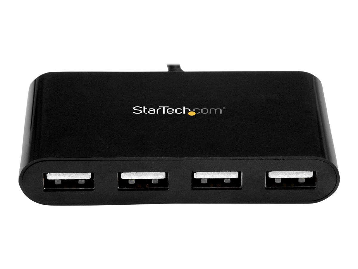 StarTech.com 4 Port USB-C Hub - Mini Hub - USB C auf 4x USB-A - USB 2.0 Hub - USB Typ C Hub - USB C zu USB Hub - Hub - 4 Anschlüsse