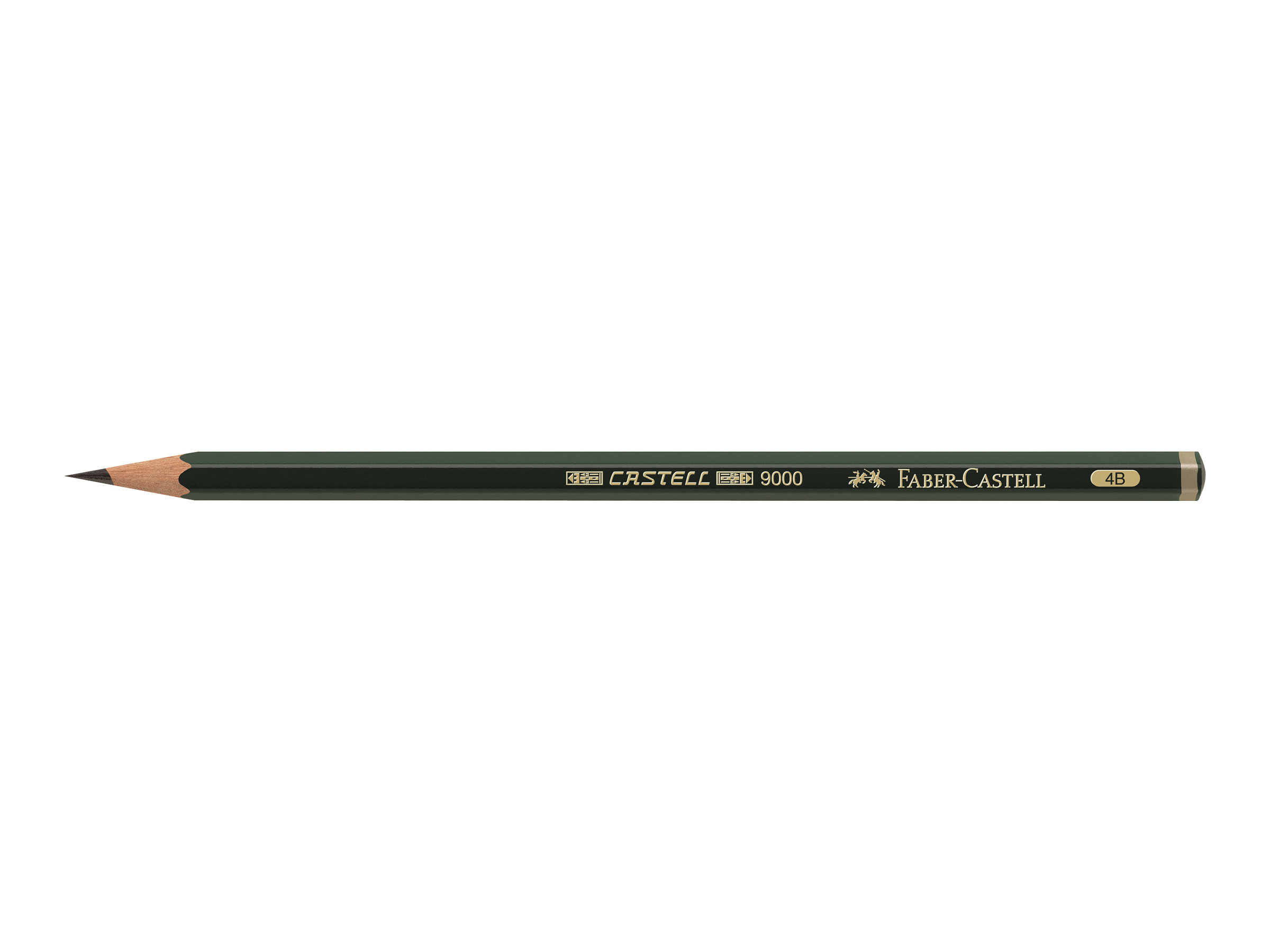 FABER-CASTELL 9000 Bleistift 4B grün, 1 St. FABER-CASTELL 9000 Bleistift 4B grün, 1 St.