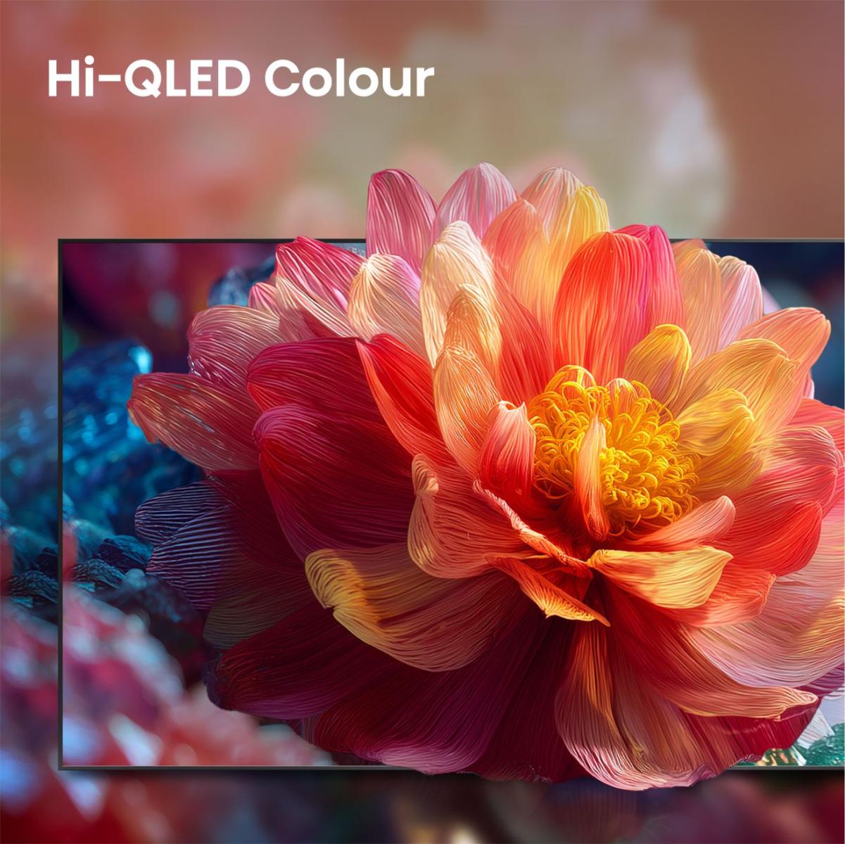100,0cm/40" (1920x1080) Hisense 40A59S Smart TV FHD Hi-QLED 9,5ms 60Hz HDMI USB LAN HDR VESA WiFi Black