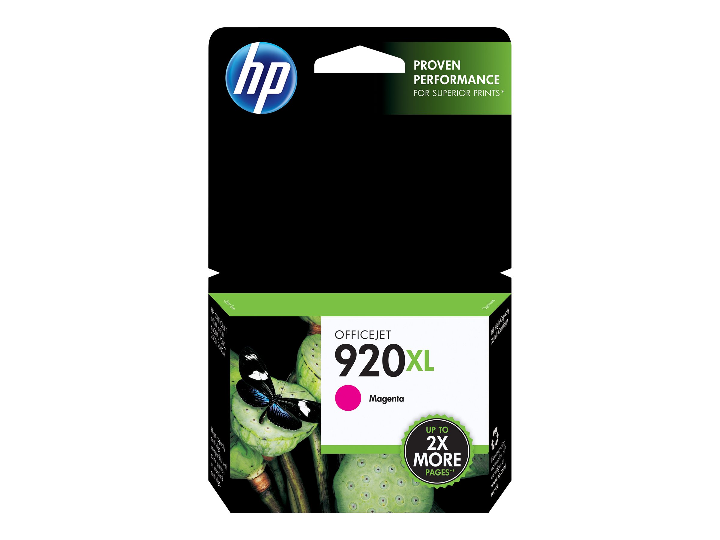 HP 920XL original Ink cartridge CD973AE BGX magenta high capacity 700 pages 1-pack HP 920XL original Ink cartridge CD973AE BGX magenta high capacity 700 pages 1-pack