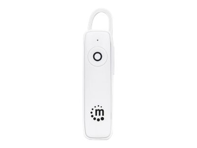 MANHATTAN Bluetooth-Headset Bluetooth 4.0 + EDR In-Ear Design omnidirektionales Mikrofon integrierte Bedienelemente weiss