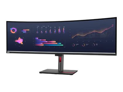 ThinkVision P49w-30 124,46cm 49Zoll IPS 5120x1440 32:9 60Hz 350cd/m2 4ms 2x HDMI DP 4xUSB 3.2 G1 USB-C 3.2 G1 USB-B 3.2 G1 TS