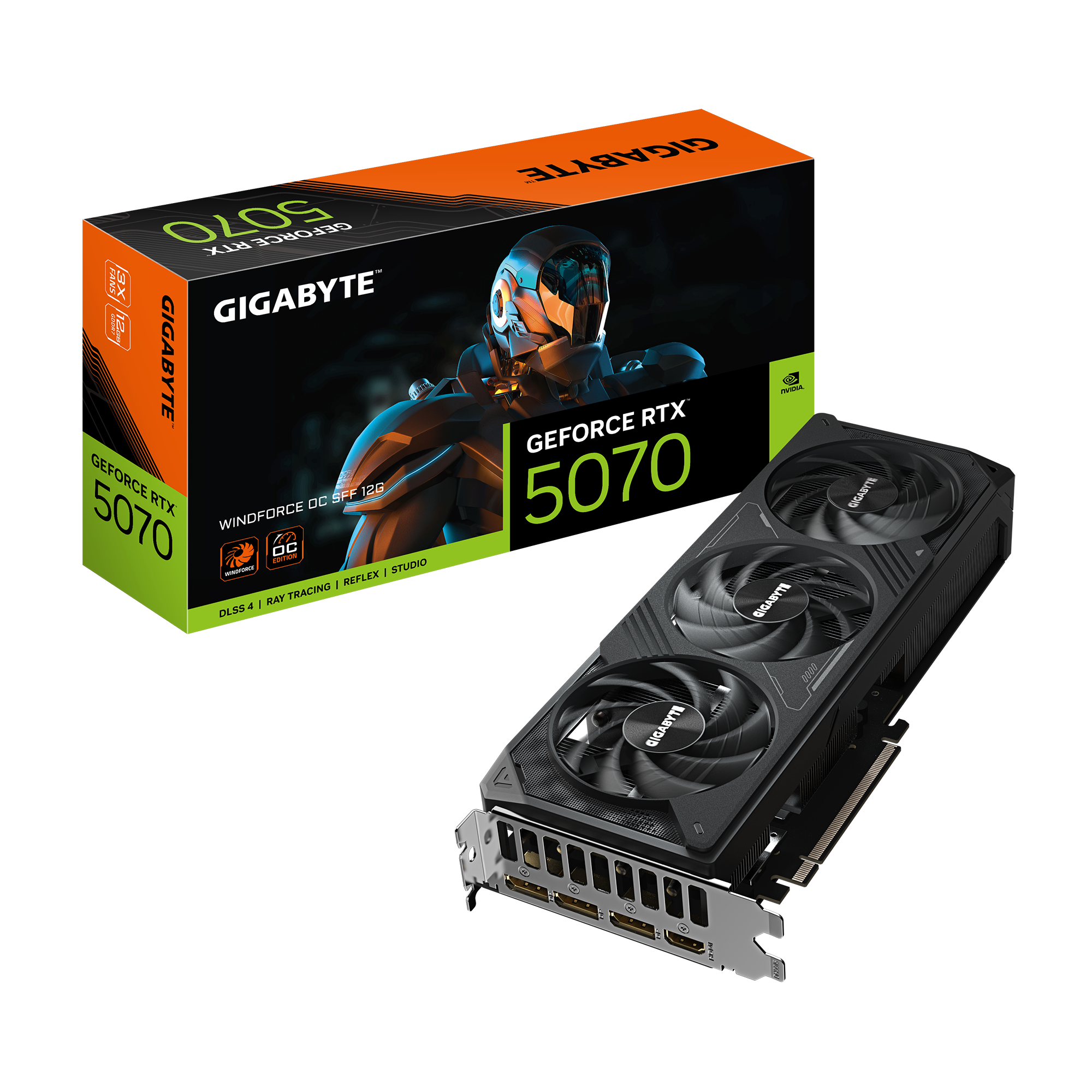 Gigabyte RTX5070 Windforce OC 12GB GDDR7 HDMI 3xDP