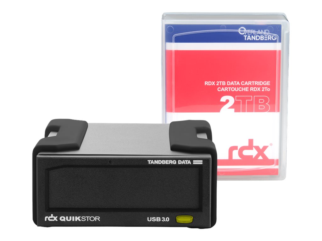 Tandberg RDX Quikstor External drive kit  2  TB USB+