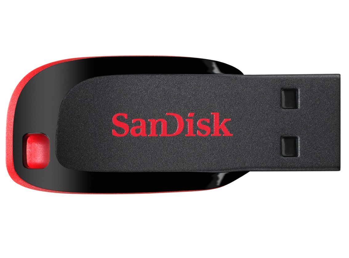 SanDisk USB-Stick Cruzer Blade schwarz, rot 16 GB