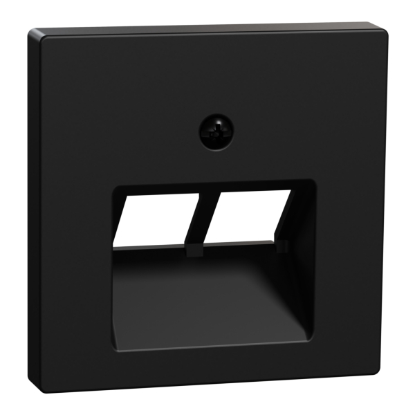 Merten Zentralplatte MEG45220403 UAEEin 2f sw matt System M