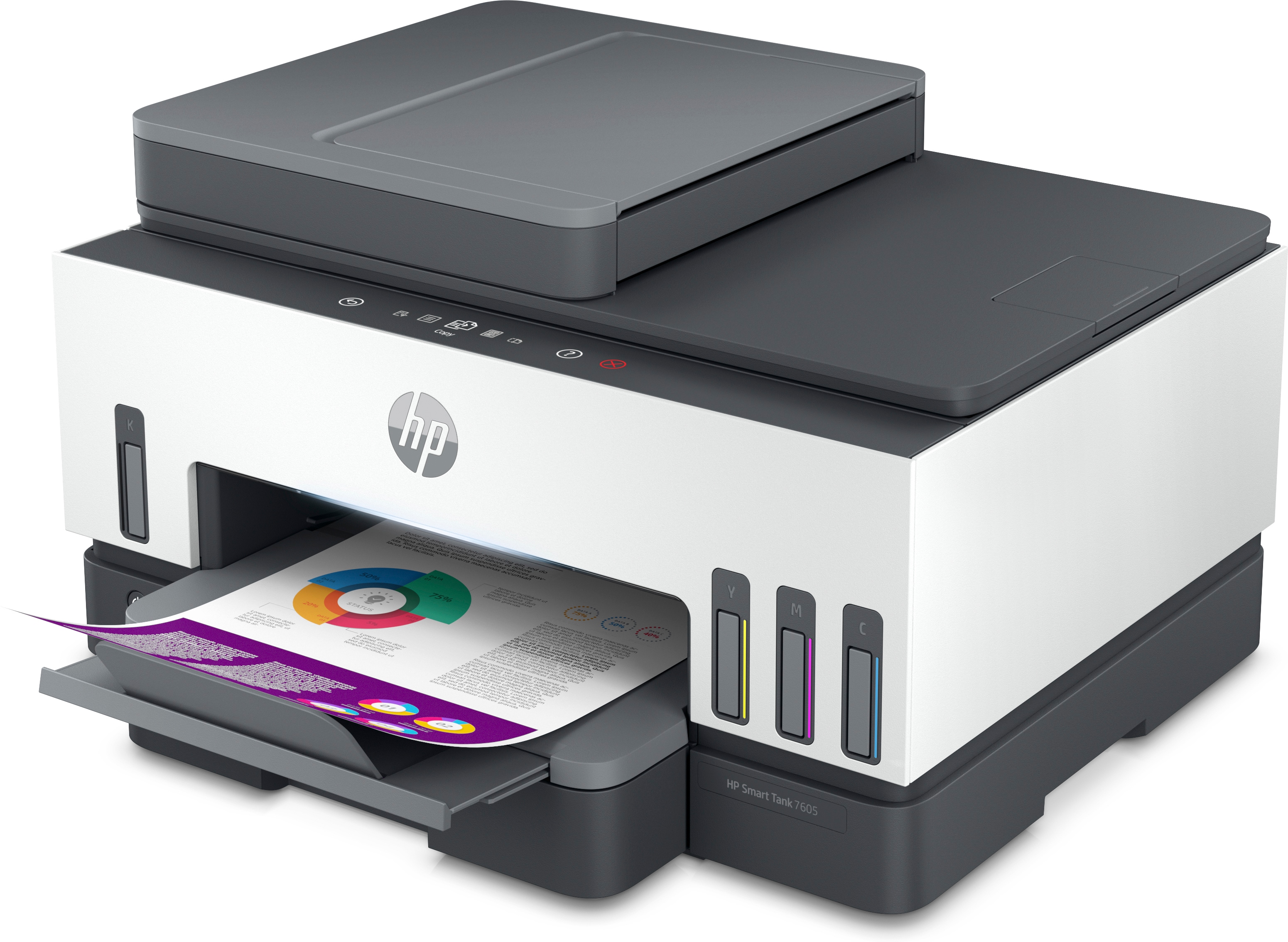 HP Smart Tank 7605 4 in 1 TintenstrahlMultifunktionsdrucker grau