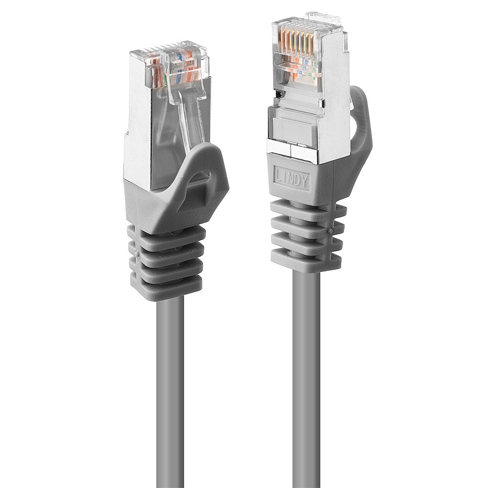 LINDY Cat.6 STP Kabel, grau, 3m einfach geschirmt