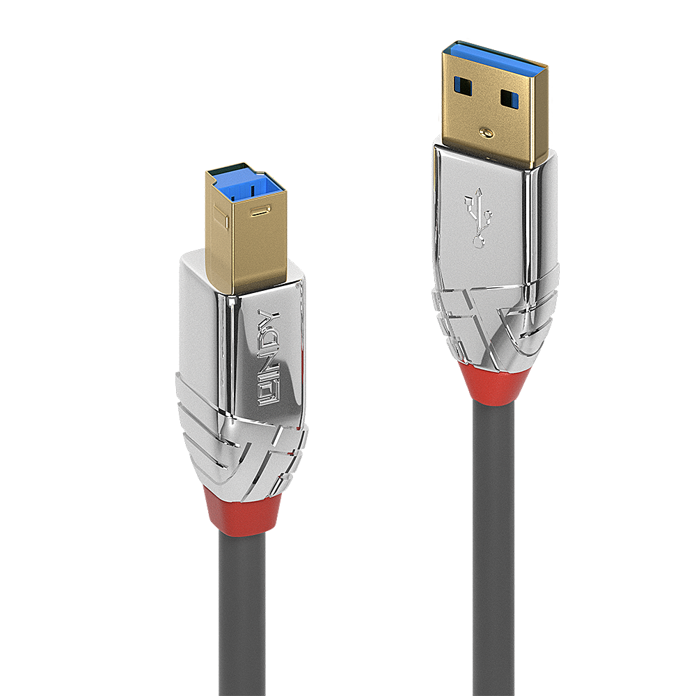 LINDY 3m USB 3.0 Typ A an B Kabel Cromo Line 5 Gbit/s