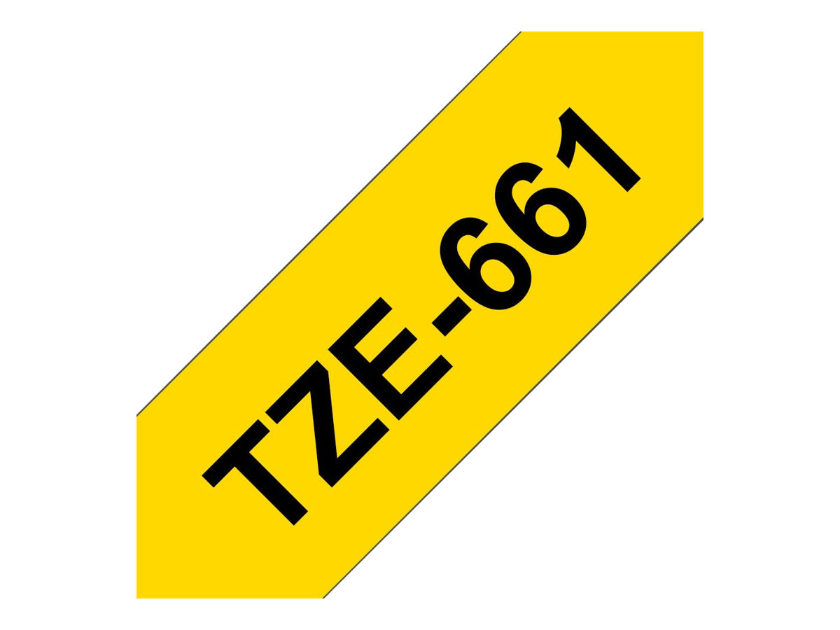 TZE661 BROTHER PT Schriftband 36mm gelb TZE661 BROTHER PT Schriftband 36mm gelb