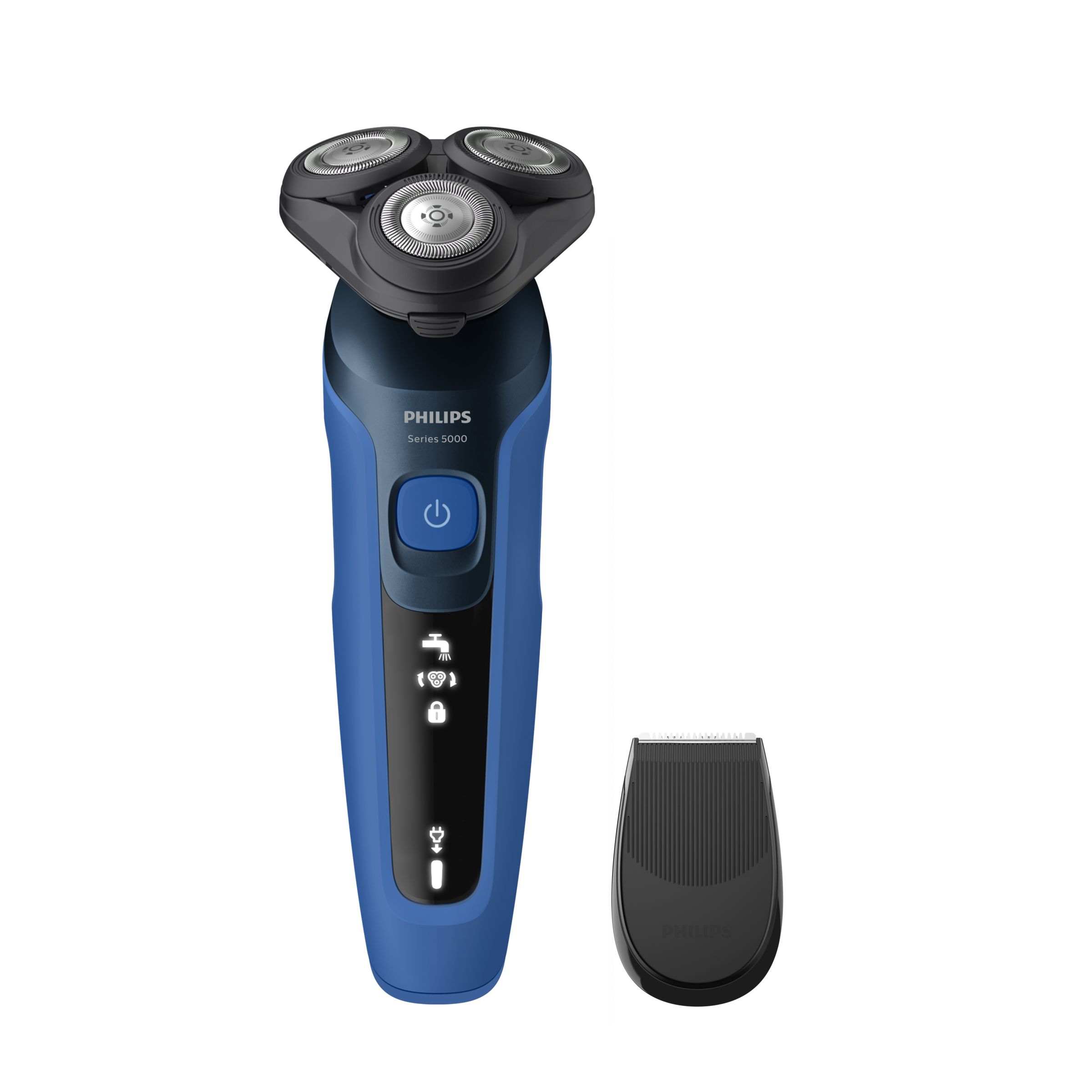 Philips Shaver Series 5000 (S5466/17) Wet & Dry Rasierer, schwarz/blau