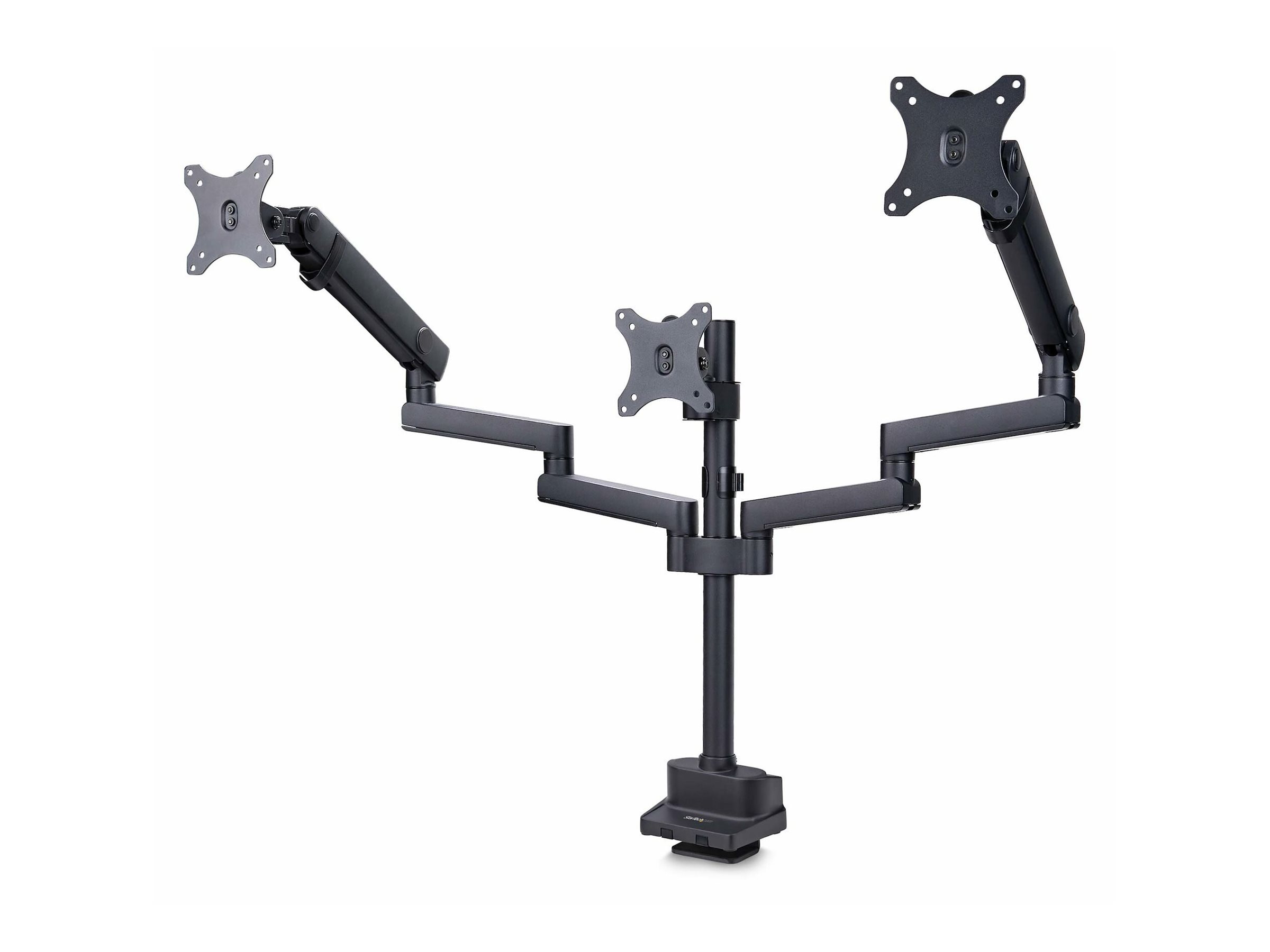 STARTECH.COM Monitortischhalterung fur 3monitore 68,58cm 27Zoll VESA 75x75/100x100 Hoehenverstellbare Monitorhalterung/Monitorarm