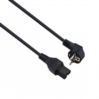 helos Netzanschlusskabel, Schutzkontaktstecker 90° auf C15, schwarz, 5,0m helos Netzanschlusskabel, Schutzkontaktstecker 90° auf C15, schwarz, 5,0m