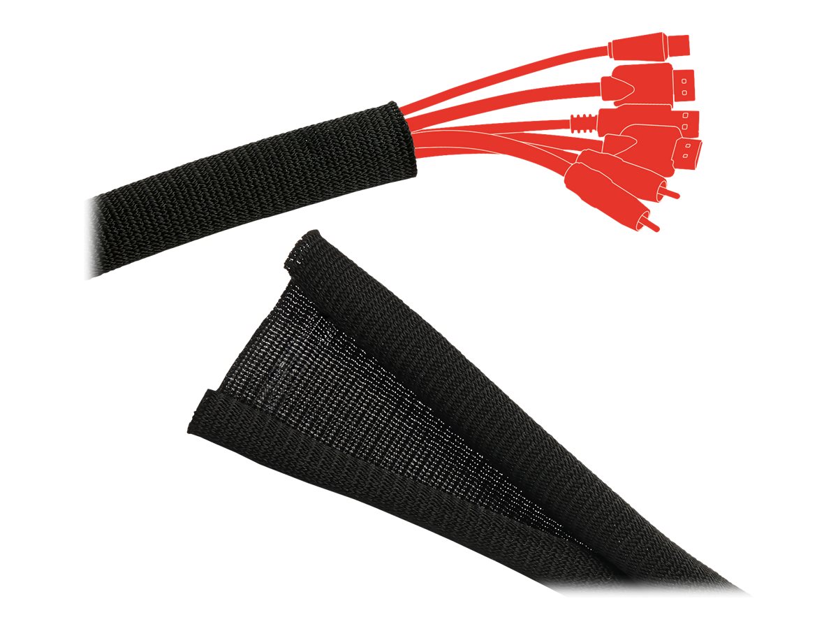 LABEL THE CABLE Kabelmantel CABLE TUBE schwarz, 1 St