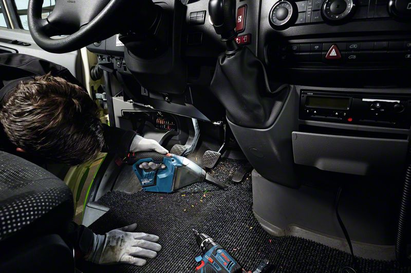 Bosch AkkuHandstaubsauger GAS 12V 2x3,0 Ah LBOXX Kat A