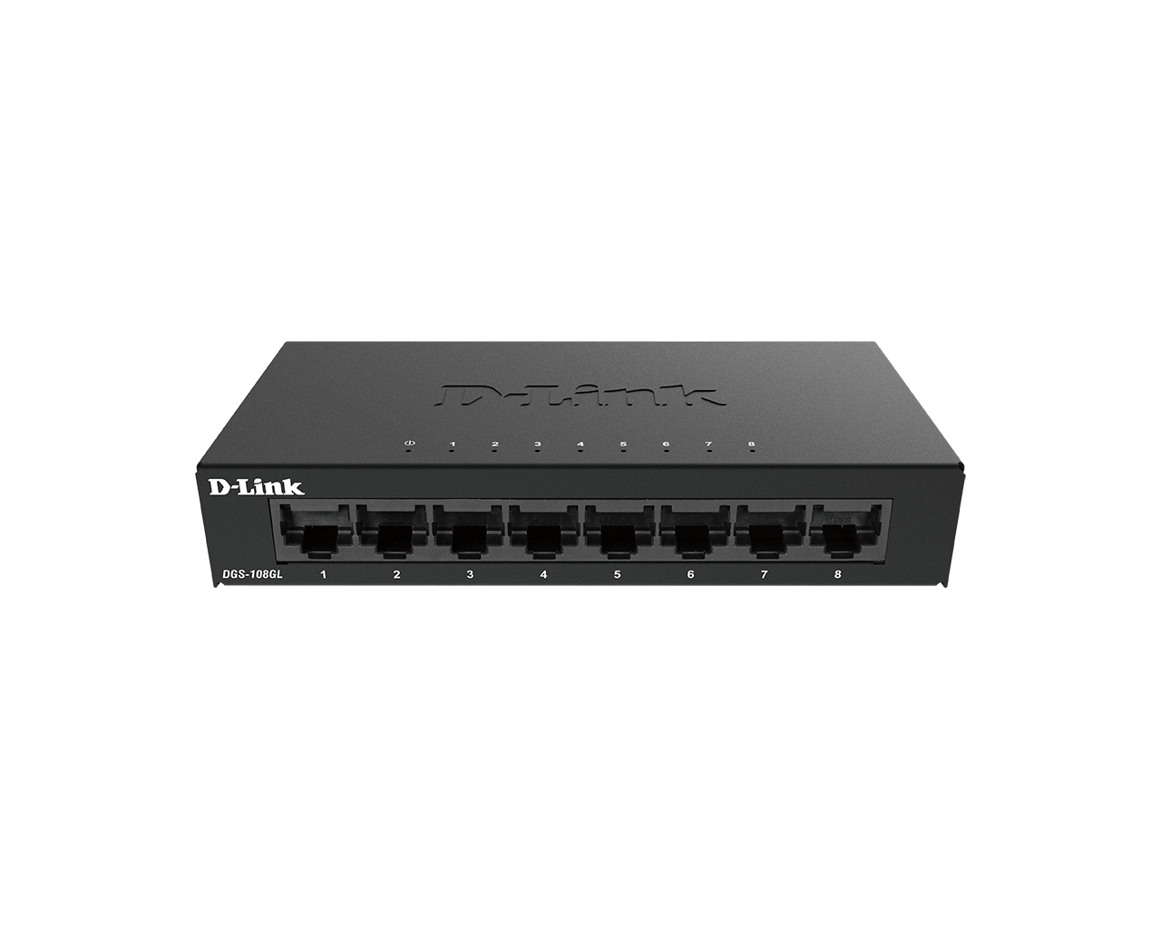 DLINK DGS108GL 8Port Gigabit unmanaged Desktop Switch 8x LANPort 101001000 Mbits Metallgehäuse ohne Lüfter