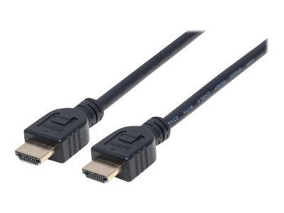 MANHATTAN HDMI-Kabel mit Ethernet-Kanal CL3-zertifiziert zur Wandinstallation HEC ARC 3D 4K60Hz Stecker/Stecker geschirmt schwarz 2m MANHATTAN HDMI-Kabel mit Ethernet-Kanal CL3-zertifiziert zur Wandinstallation HEC ARC 3D 4K60Hz Stecker/Stecker geschirmt schwarz 2m