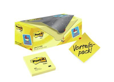 16 4 GRATIS Postit Notes Haftnotizen gelb, 16 Bloecke GRATIS 4 Bloecke