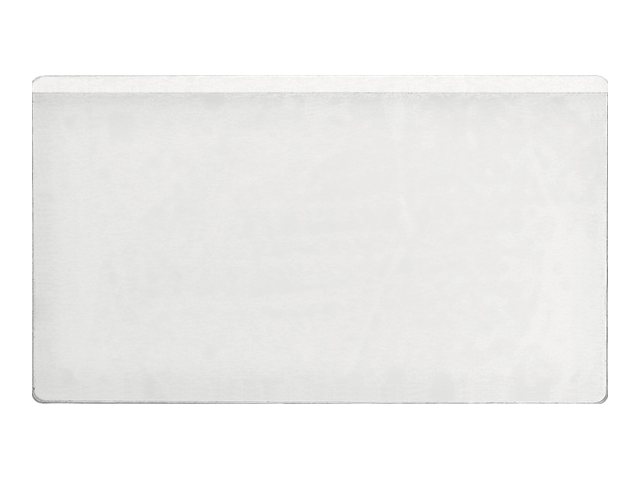DURABLE Visitenkartentasche selbstklebend transparent, fuer 1 Visitenkarte, 100 St.