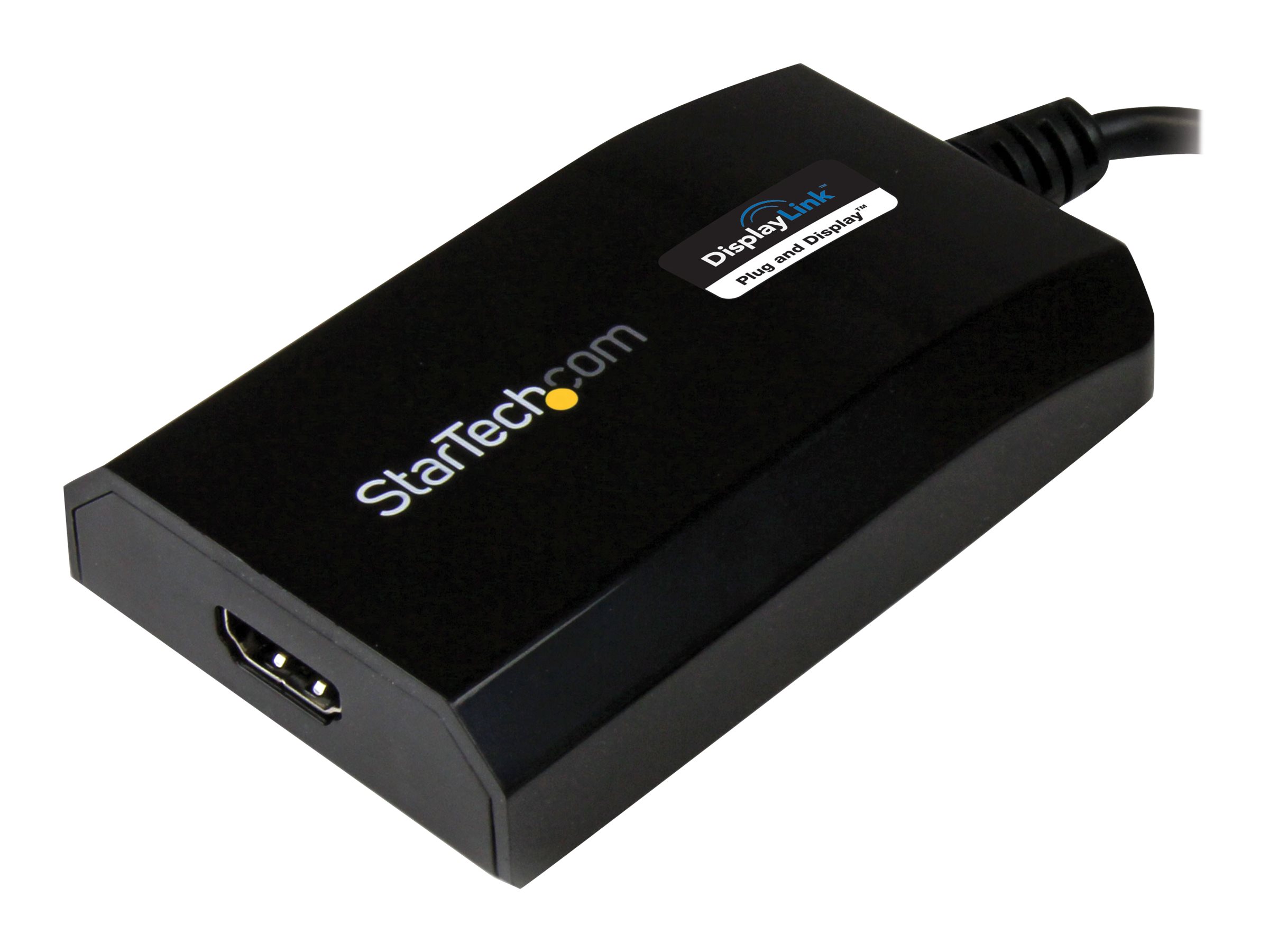 StarTech.com USB 3.0 auf HDMI Adapter / Konverter - Externe Monitor Grafikkarte für Mac und PC - DisplayLink Zertifiziert - HD 1080p - externer Videoadapter - Schwarz