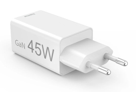 hama GaNLadeadapter weiß, 45 Watt