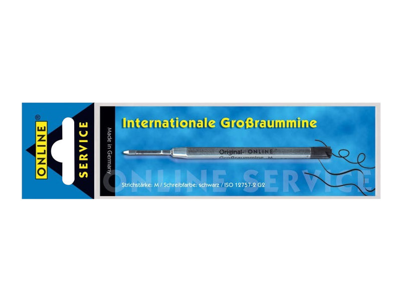 ONLINEÂ® Kugelschreiberminen M schwarz, 1 St.