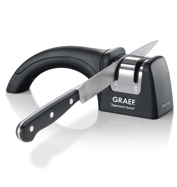 GRAEF Messerschaerfer Pronto schwarz, silber GRAEF Messerschaerfer Pronto schwarz, silber