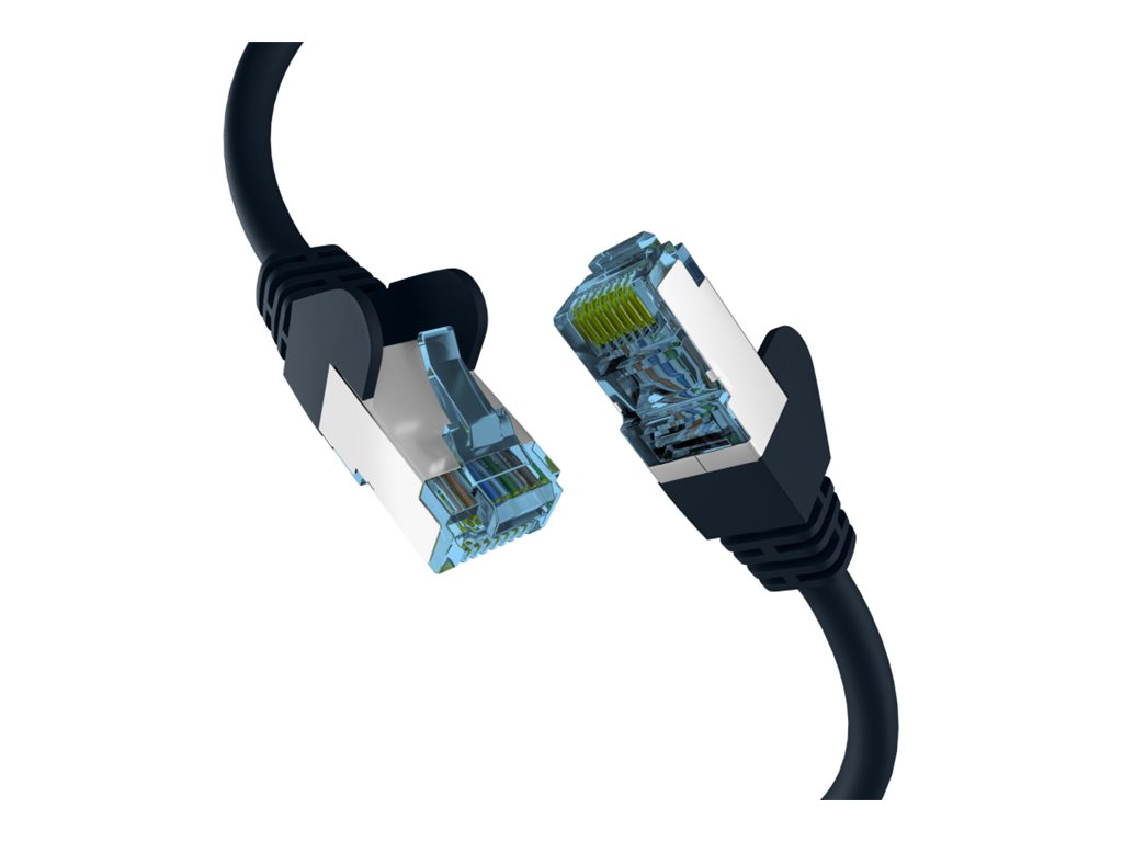 EFB Netzwerkkabel CAT6a S/FTP PIMF mit CAT7 Rohkabel 10 Gigabit Ethernet Kupfer 15m schwarz EFB Netzwerkkabel CAT6a S/FTP PIMF mit CAT7 Rohkabel 10 Gigabit Ethernet Kupfer 15m schwarz