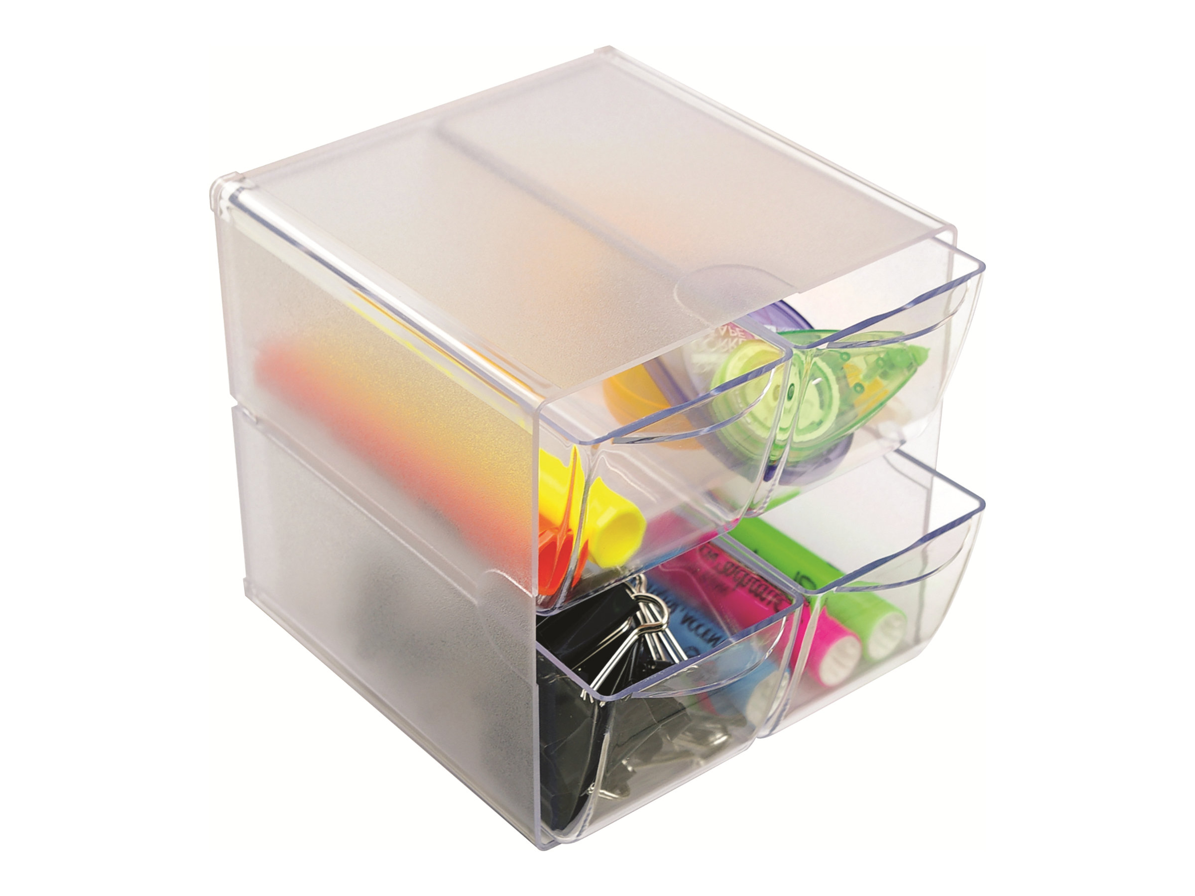 Deflecto Cube Aufbewahrungsbox transparent 15,3 x 15,3 x 18,2 cm Deflecto Cube Aufbewahrungsbox transparent 15,3 x 15,3 x 18,2 cm
