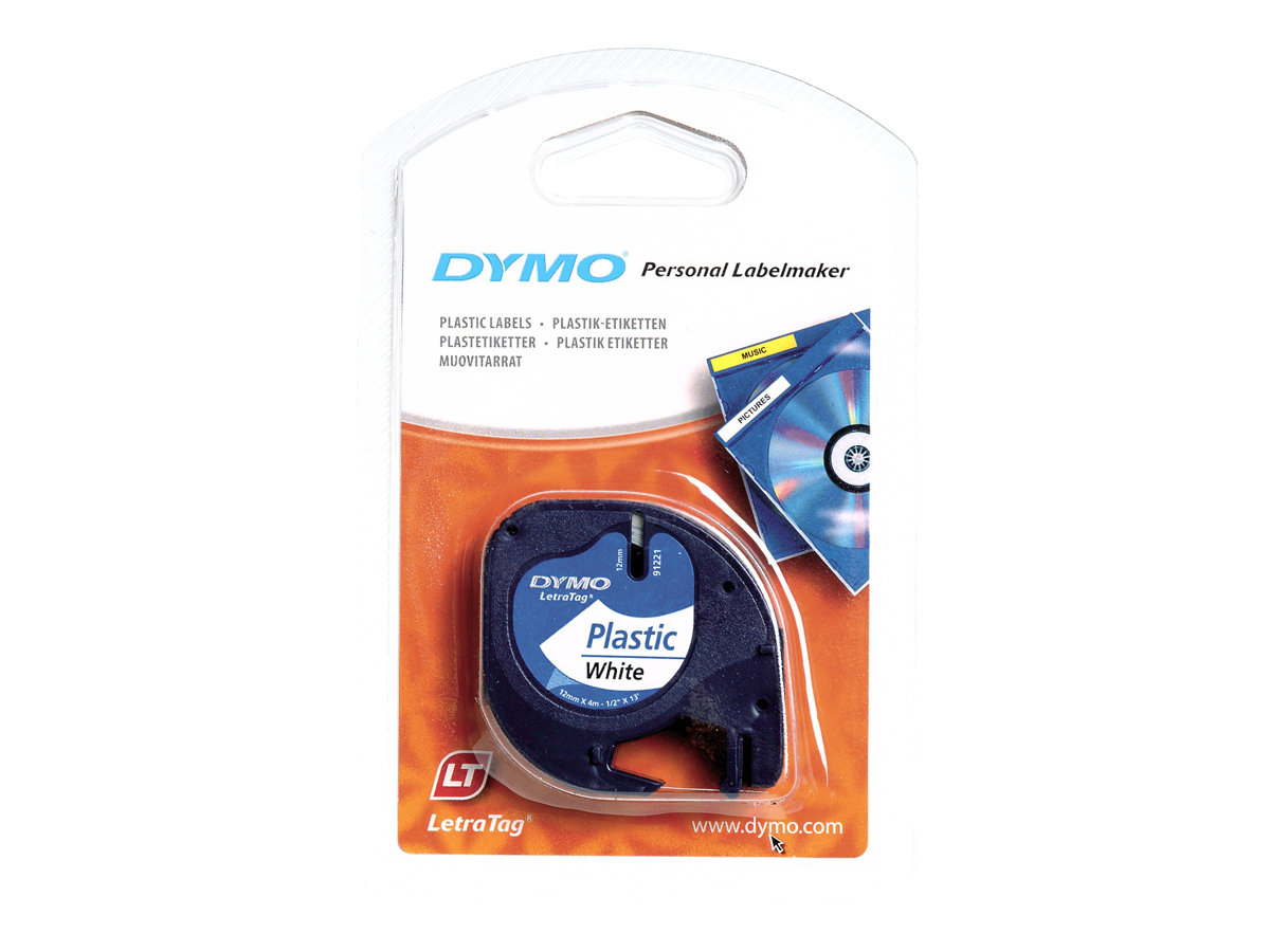 Dymo LetraTAG Kunststoff weiß
