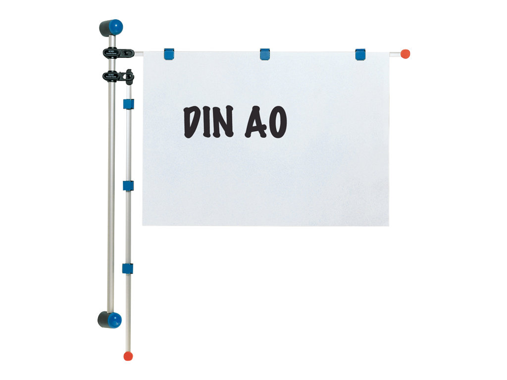 MAUL Planhalter DIN A0 silber Wandmontage, 1 St