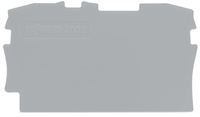 Wago Abschluss-/Zwischenplatte 2002-1291 fuer TOPJOB S grau