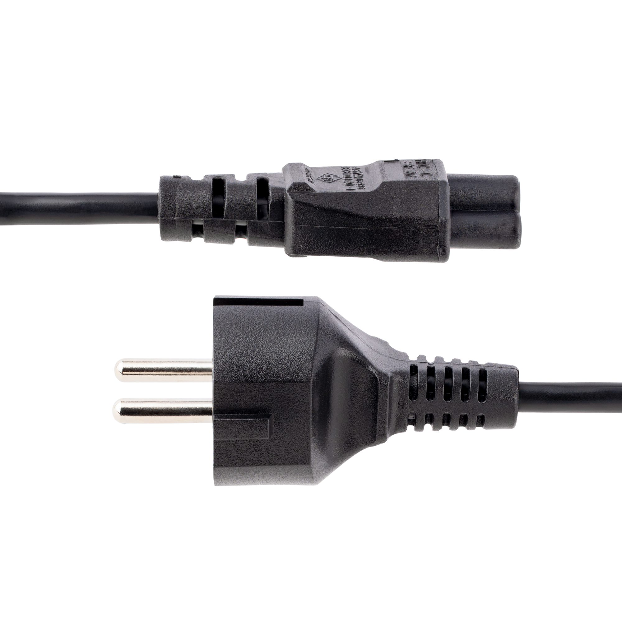 STARTECHCOM 3m 10ft Laptop Power Cord EU Schuko to C5 25A 250V 18AWG Laptop Replacement AC Cord Clover Leaf Laptop Charger Cable