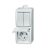 Busch-Jaeger Kombination 2601/5/20EW-54-503 ocean Serie/Steckd.ws Busch-Jaeger Kombination 2601/5/20EW-54-503 ocean Serie/Steckd.ws