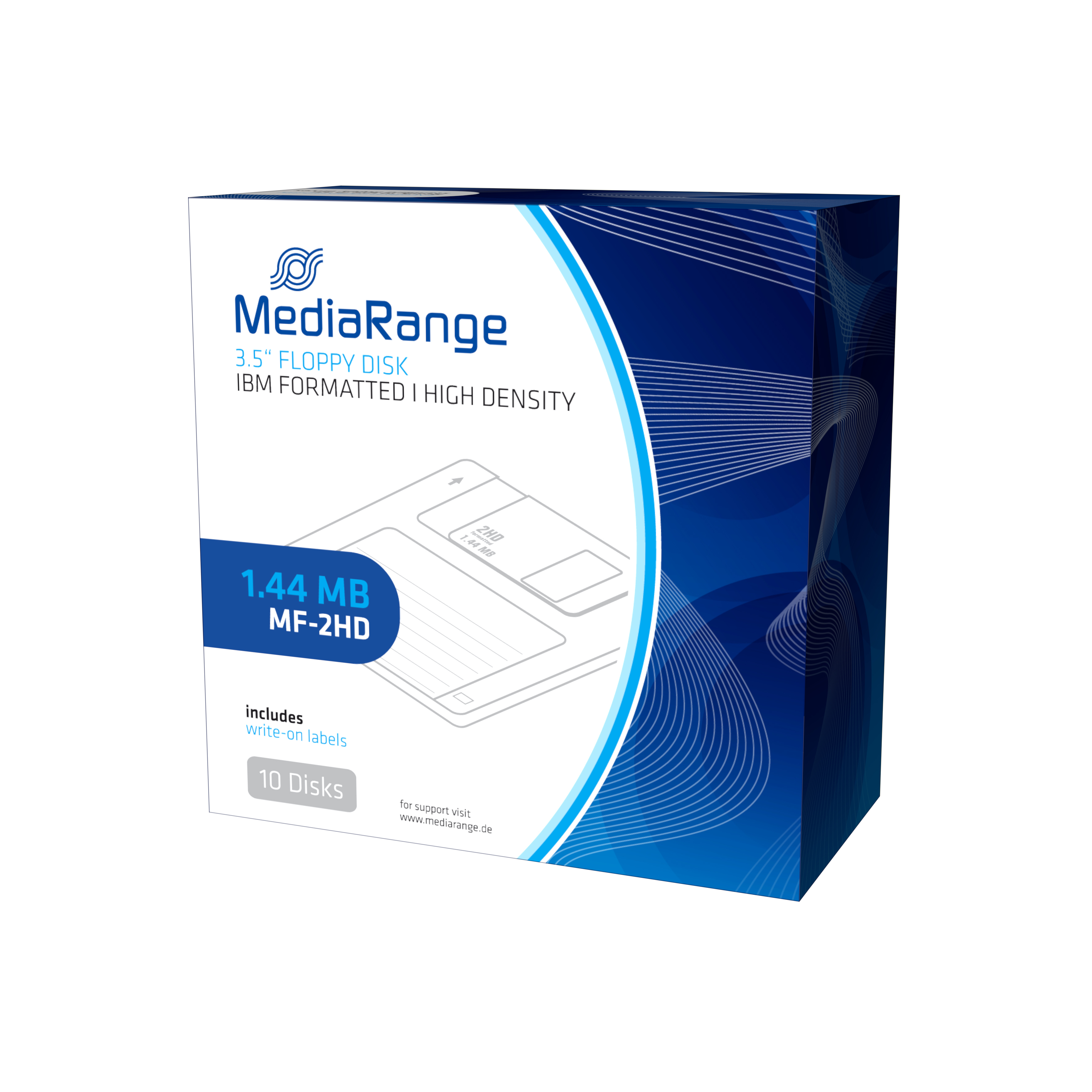 10 MediaRange Disketten Disketten 1,44 MB