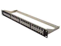 DIGITUS Mod High Dens PatchPanel geschirmt, 48Port, schwarz