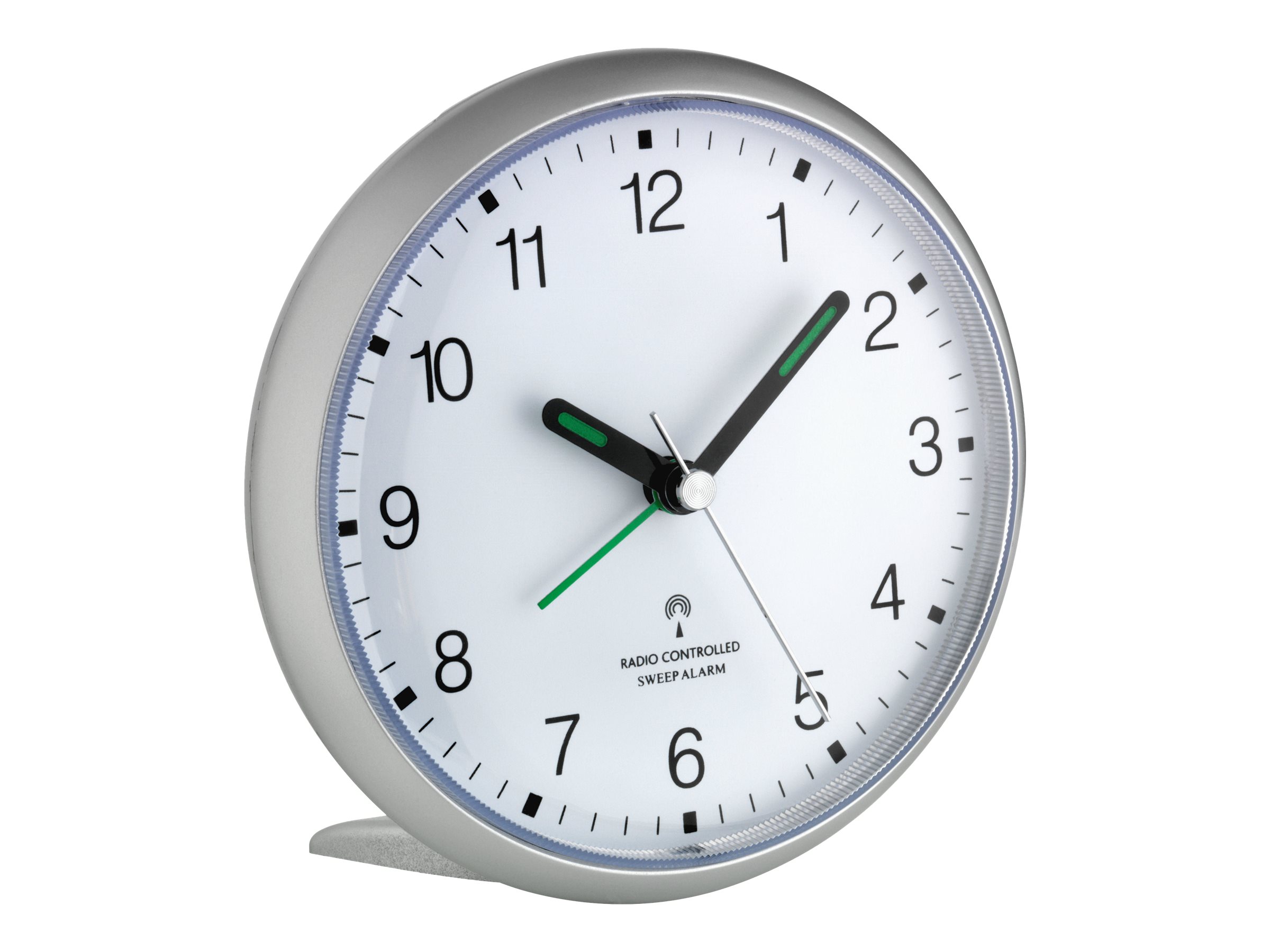 TFA® Funkwecker 60.1506 weiss silber Kunststoff, Ø 11,0 cm TFA® Funkwecker 60.1506 weiss silber Kunststoff, Ø 11,0 cm